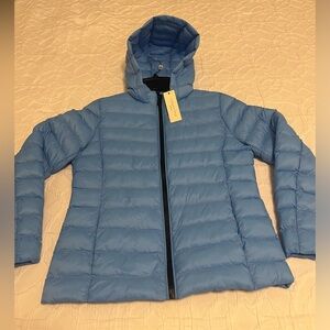 Copper key Girls blue  Puffer Jacket With Hood 
Size Large  (12)